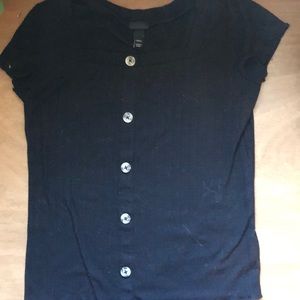 Black shirt comfy or fancy. only worn three times